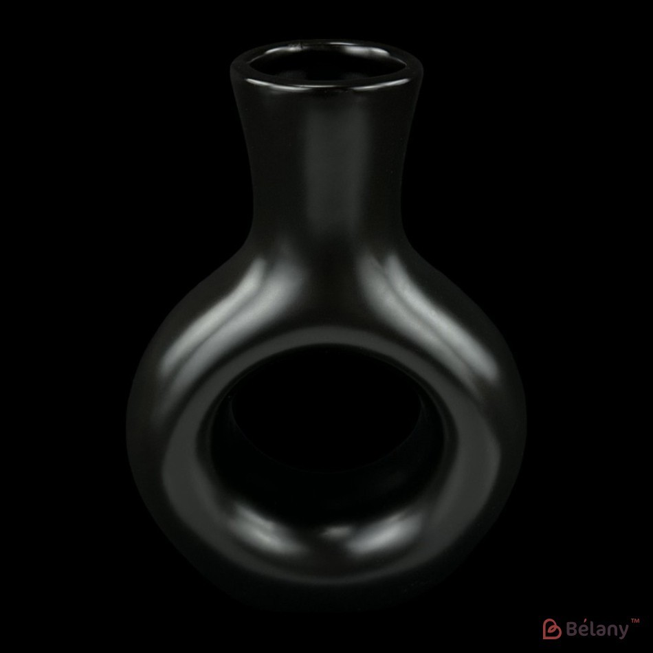 Vaza ceramica negru "Alb-negru" | 3