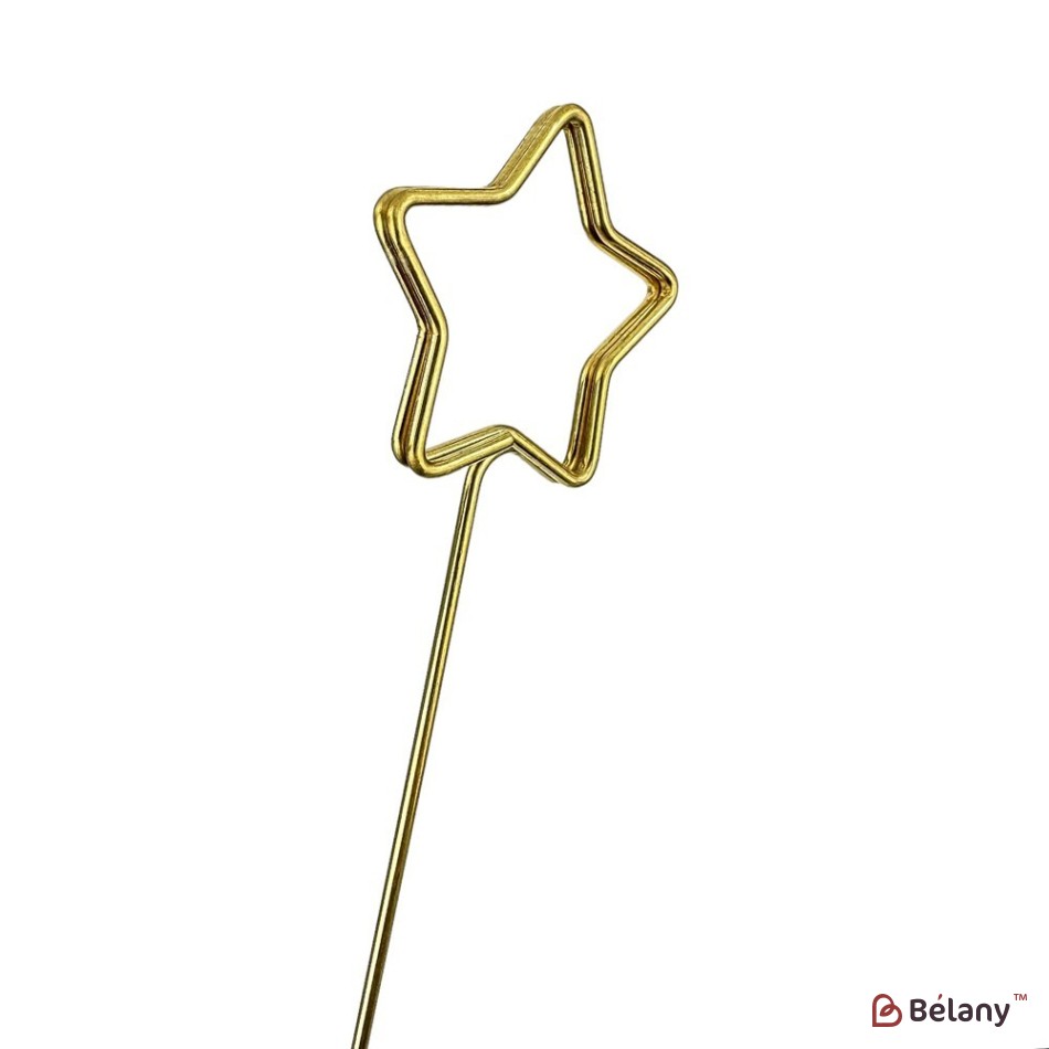 Flower topper, star shape 3x34