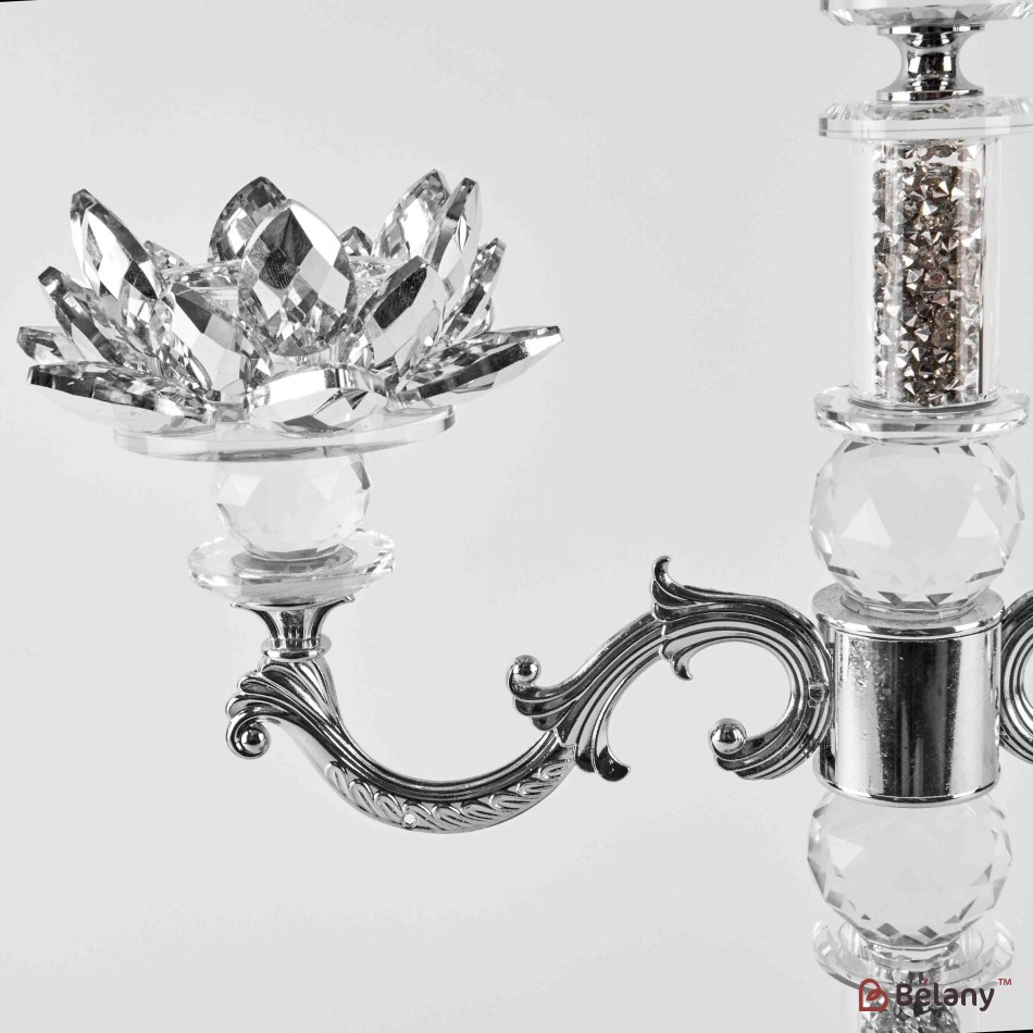 Glass candlestick, for 3 candles "Gratia" | 2