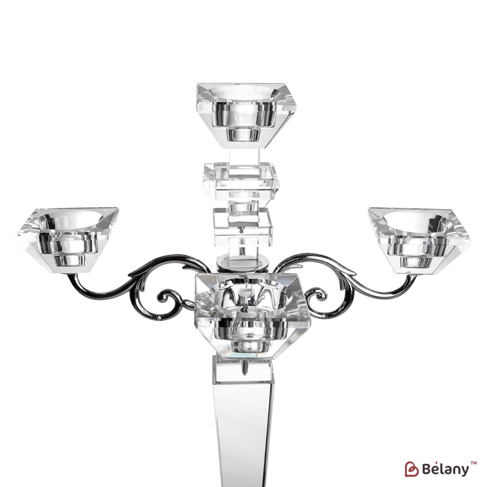 Glass candlestick, for 5 candles "Brilliant" | 2