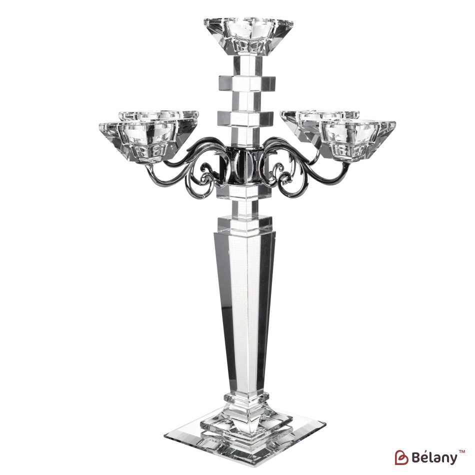 Glass candlestick, for 5 candles "Brilliant" | 4