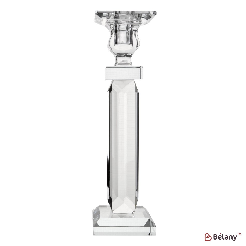 Glass candle holder for 1 candle "Kaif M"