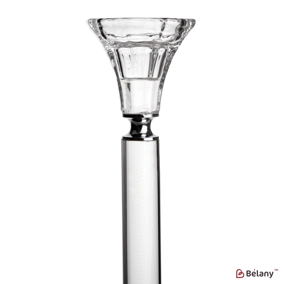 Suport de lumânare din sticlă, cu așchii de sticlă, pentru o lumânare "Glass M" | 2