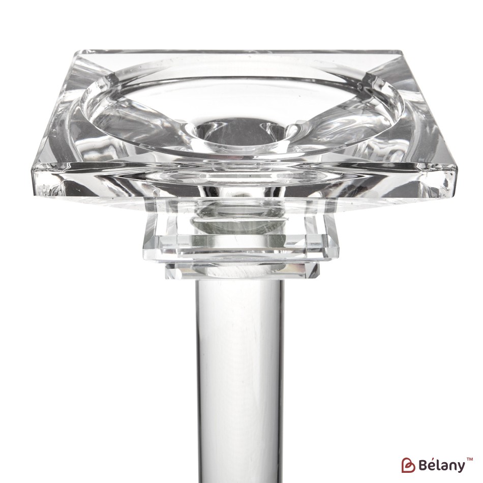 Glass tall candlestick "Perfect M" 40cm | 2