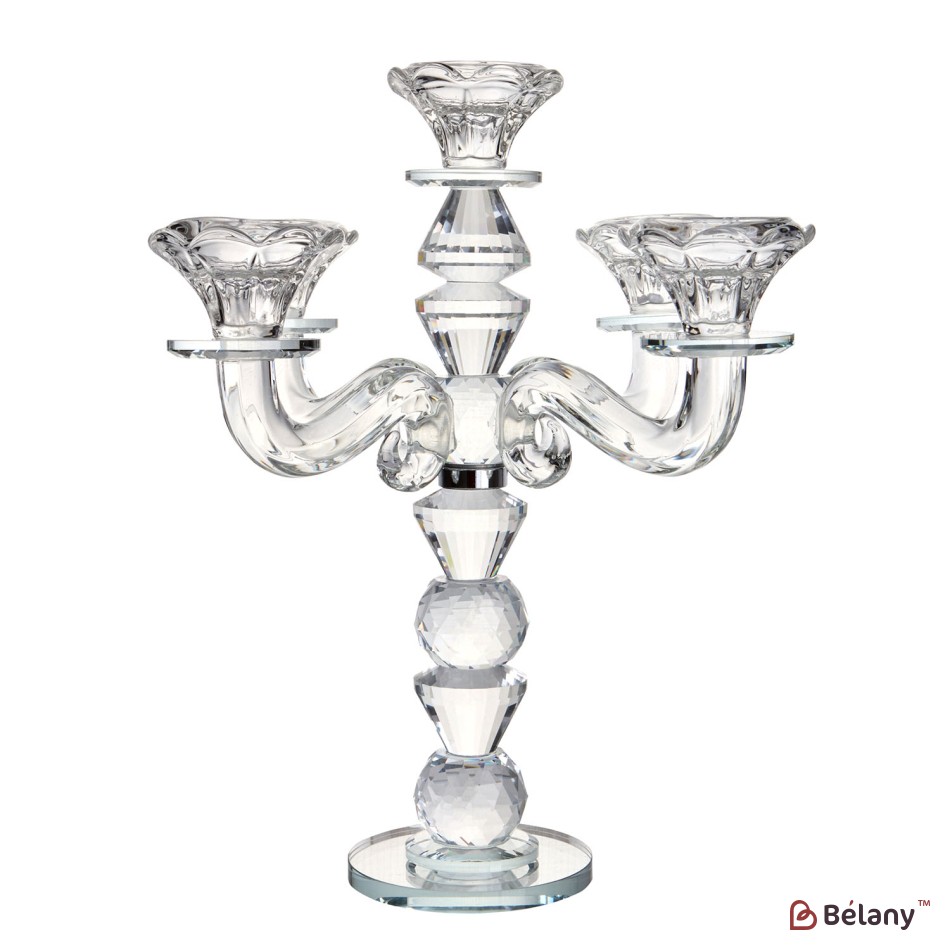Glass candlestick, for 5 candles "Graţie"