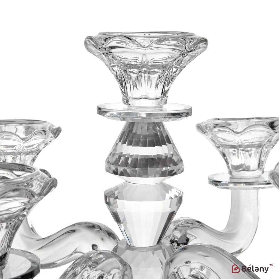 Glass candlestick, for 5 candles "Graţie" | 2