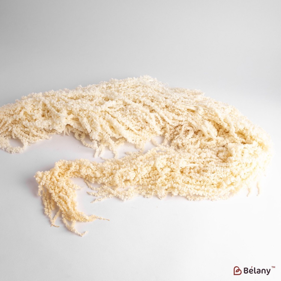 Flori de amarant uscate, albe, 300 grame