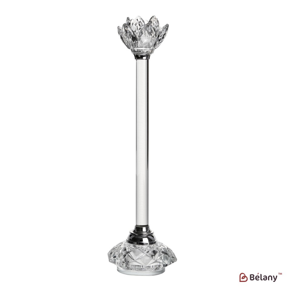 Suport de lumanare din sticla pentru 1 lumanare, 35 cm "Lotus M"
