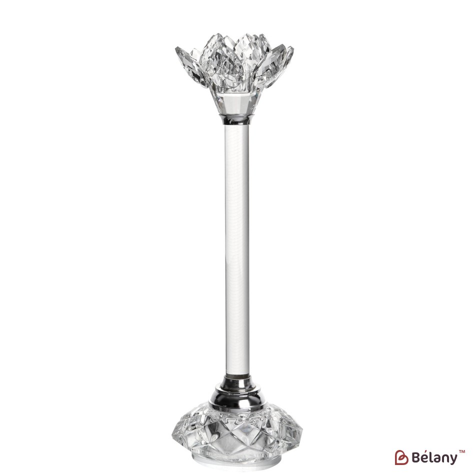 Suport de lumanare din sticla pentru 1 lumanare, 31 cm "Lotus S"