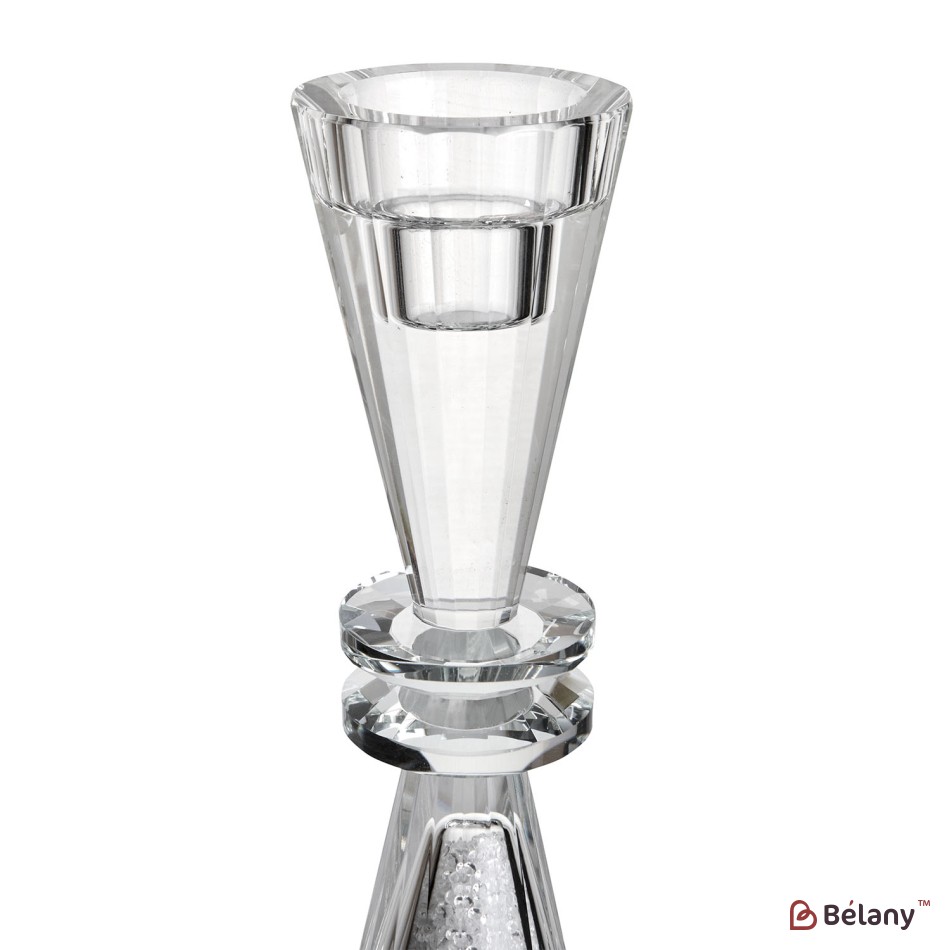 Glass candle holder for 1 candle, 22 cm | 2