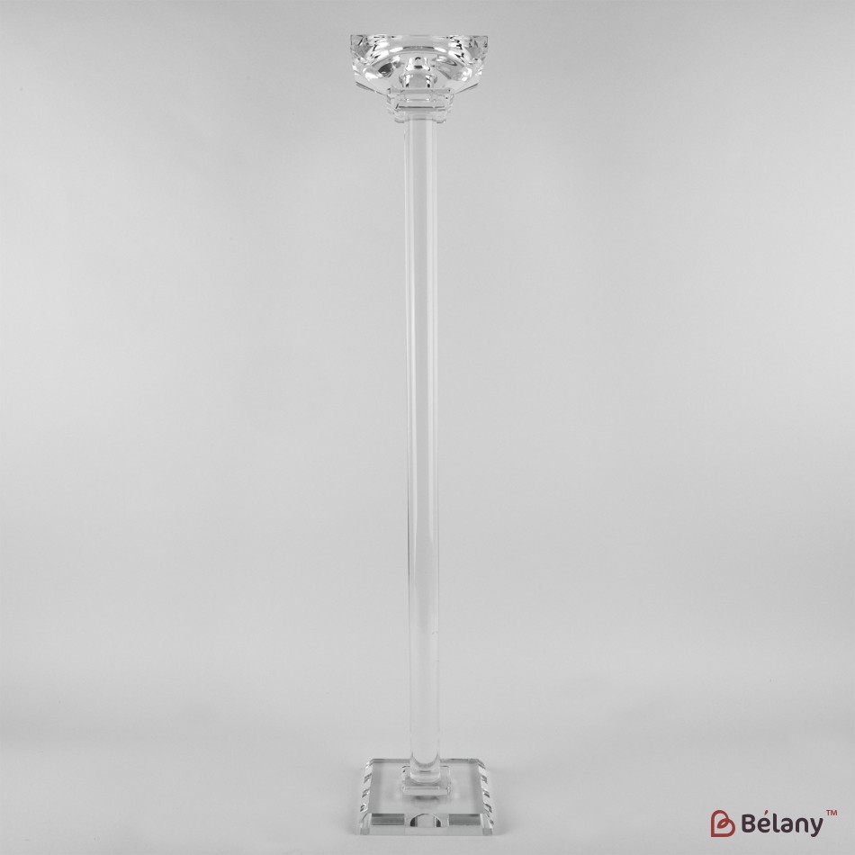 Tall glass candlestick "Perfect XL" 60cm