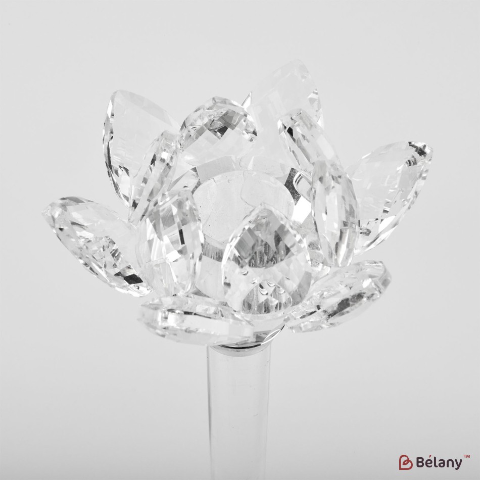 Suport de lumanare din sticla pentru 1 lumanare, 44 cm "Lotus L" | 4