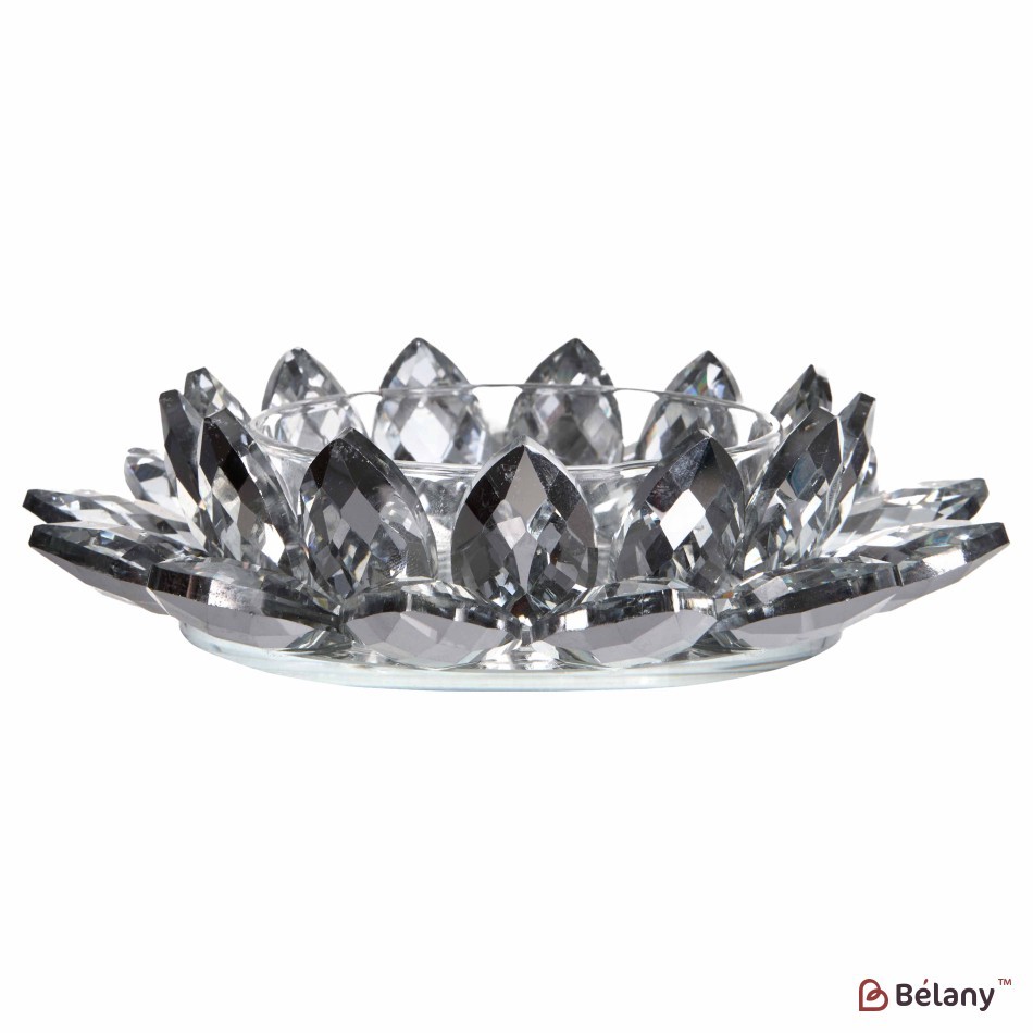 Candlestick for 1 candle, mirror, 14 cm