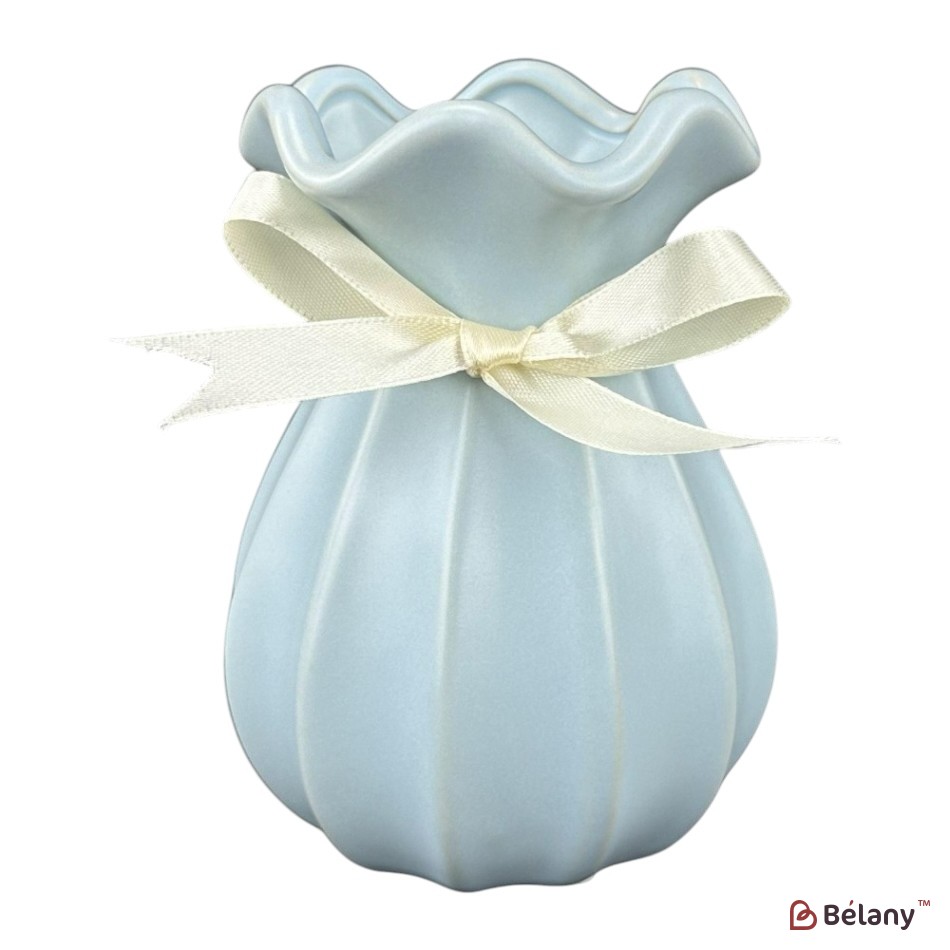 Vaza ceramica "Dzen S" albastra