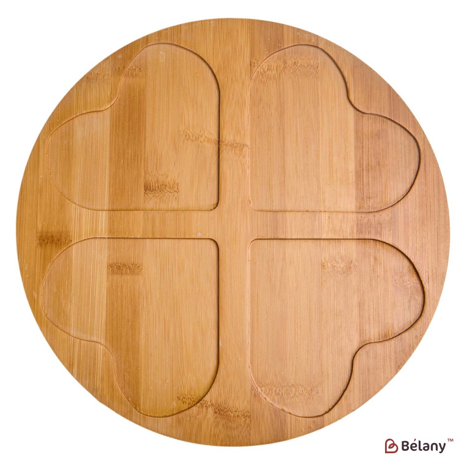 Set servire aperitiv "Heart" portelan | 3