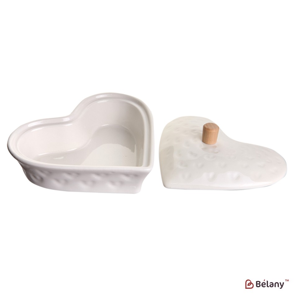 Set servire aperitiv "Heart" portelan | 7