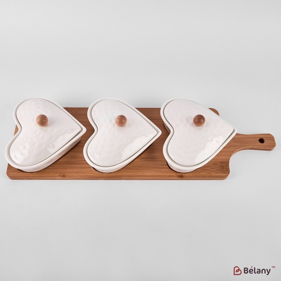 Set din ceramica pentru aperitiv "Long boat" | 2