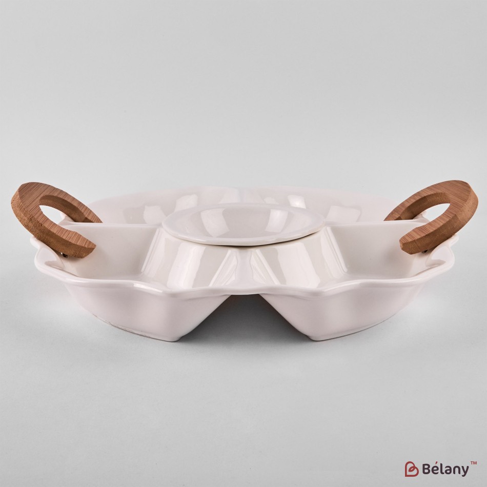 Set aperitiv din ceramica "Gratia" cu maner