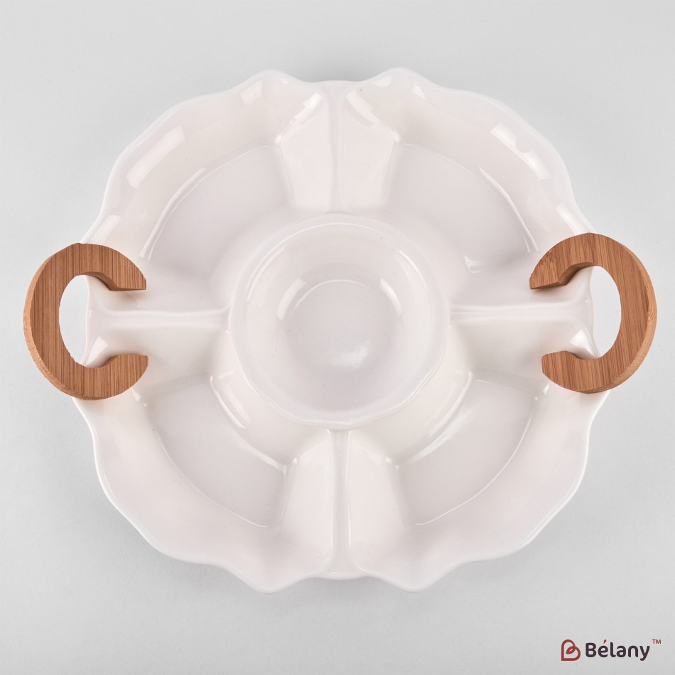 Set aperitiv din ceramica "Gratia" cu maner | 2