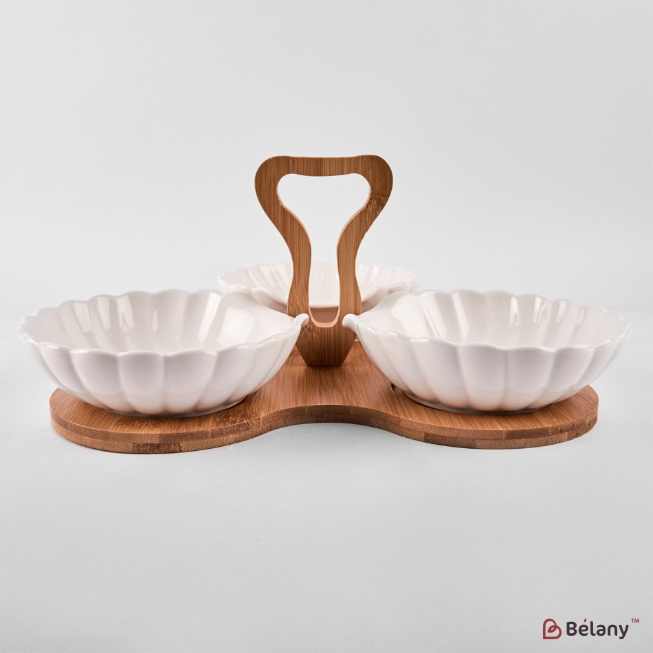 Set aperitiv din ceramica "Core" cu maner