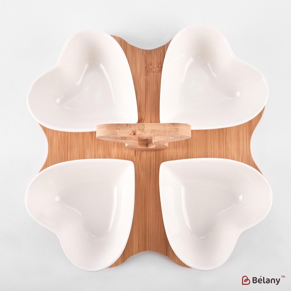 Set aperitiv din ceramica "Lovely" cu maner | 2