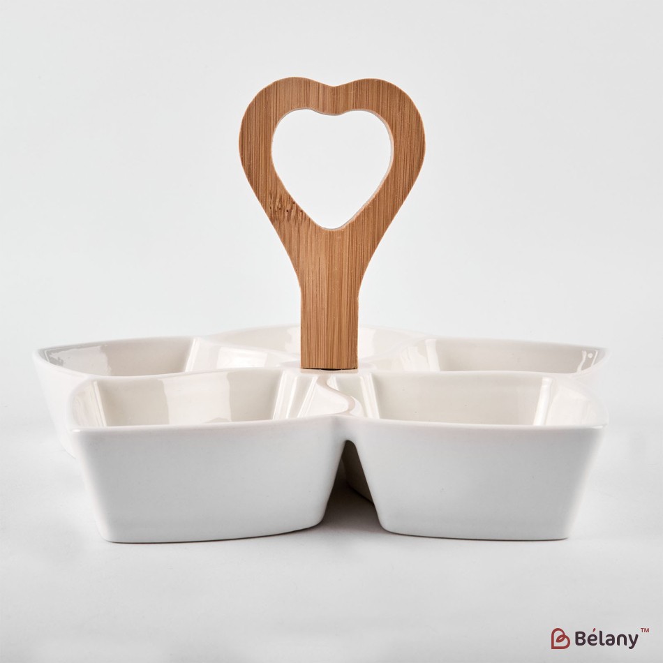 Set aperitiv din ceramica "Star" cu maner