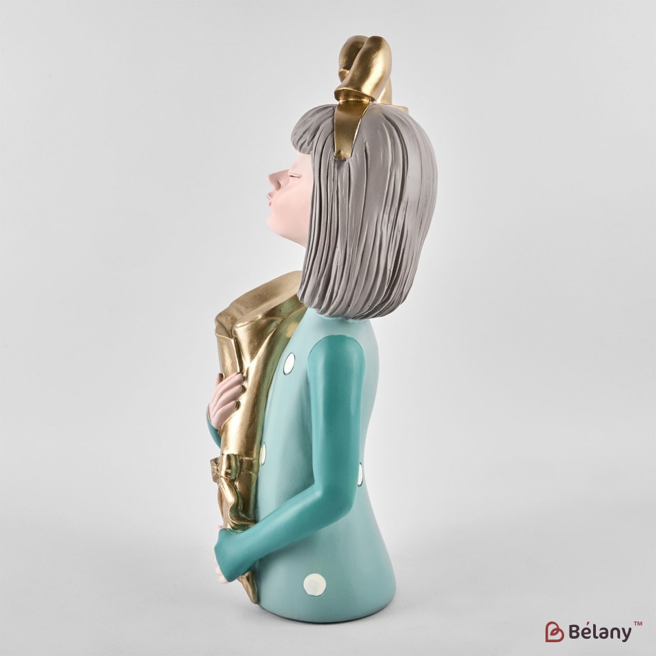 Ceramic vase "Gold ribbon and vase"  35x17 | 2