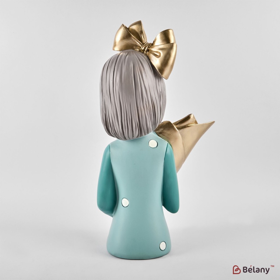 Ceramic vase "Gold ribbon and vase"  35x17 | 3