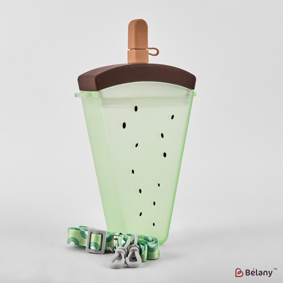 Sticla de apa, 320 ml, verde, curea reglabila