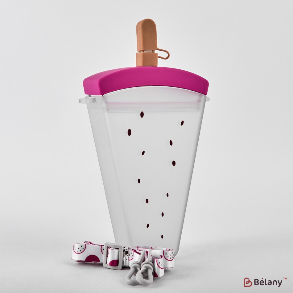 Water bottle, 320 ml, adjustable red