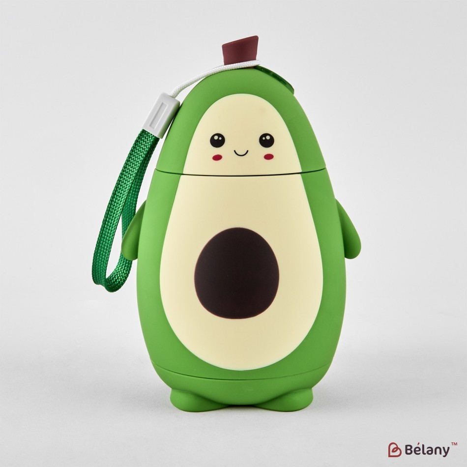 Water bottle "Avocado" 320 ml, with strap, smile
