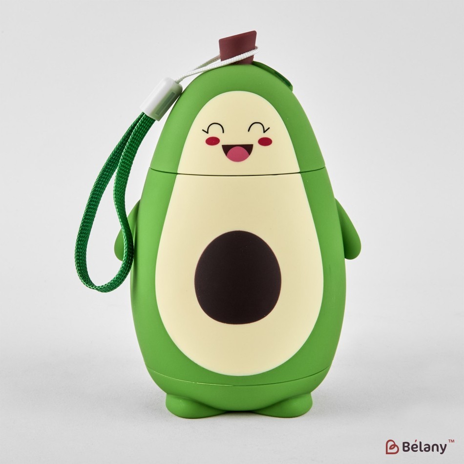 "Avocado" water bottle 320 ml, with strap, laughs