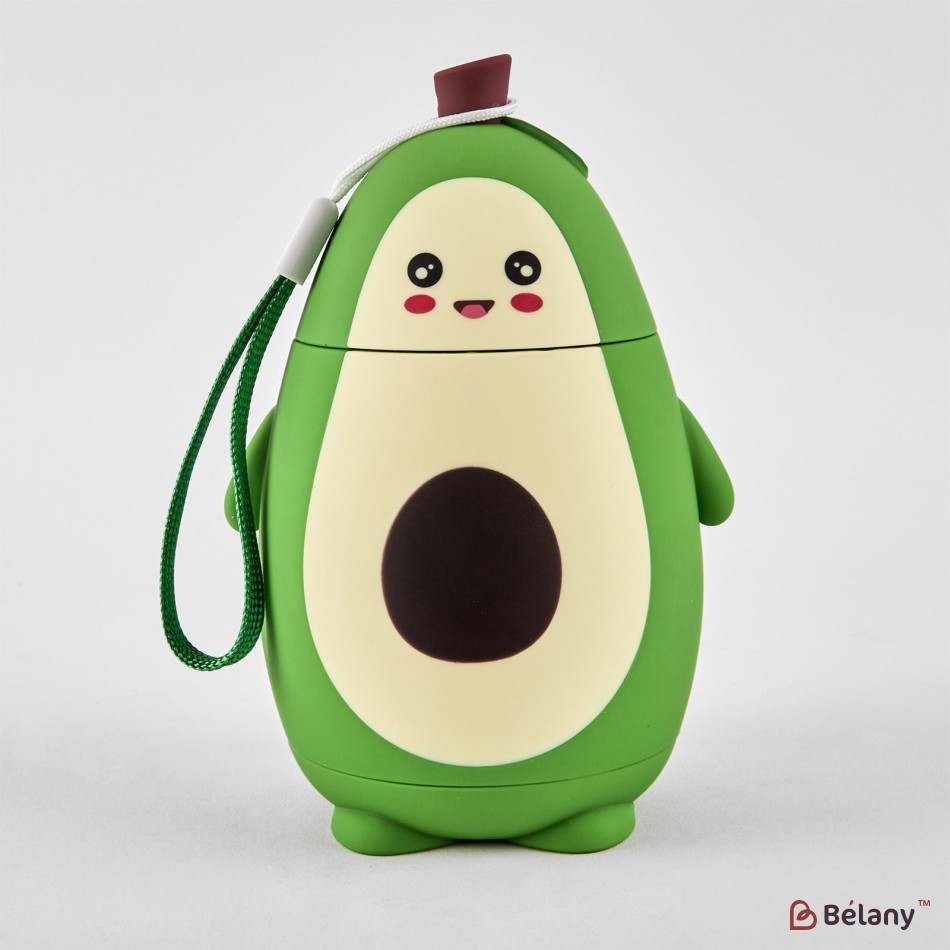 Water bottle "Avocado" 320 ml, with strap, cute