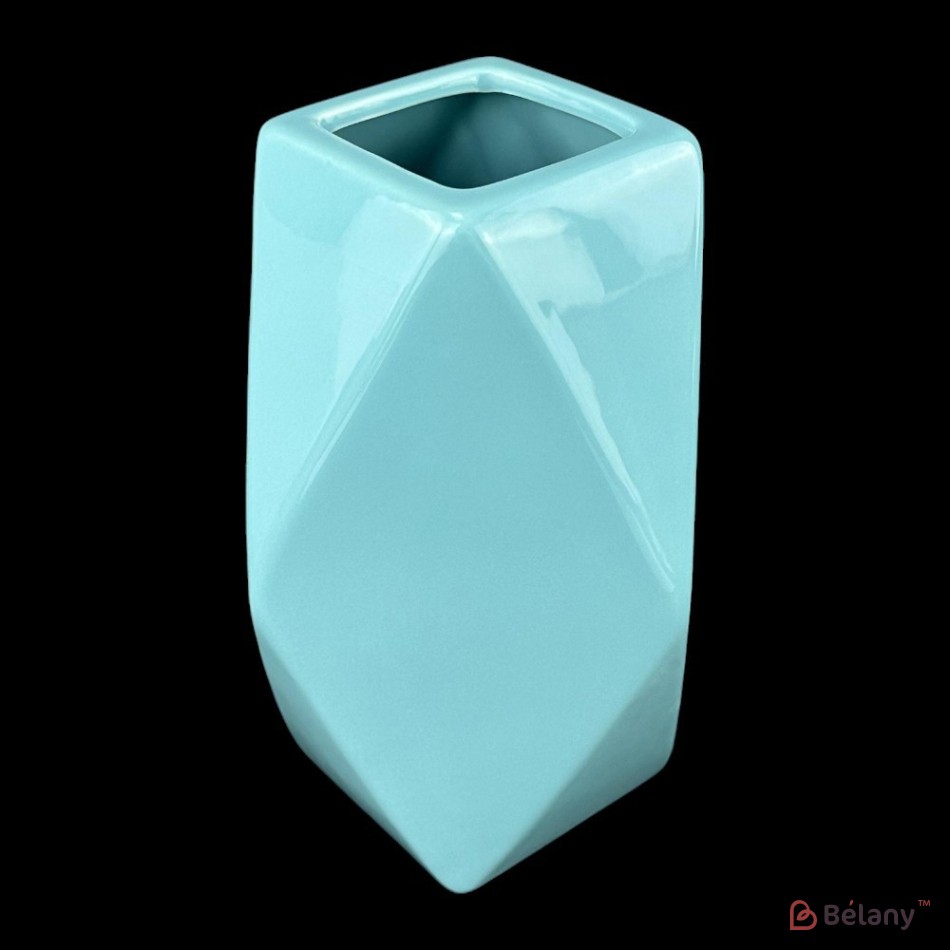Vaza ceramica "Prism" albastra | 2
