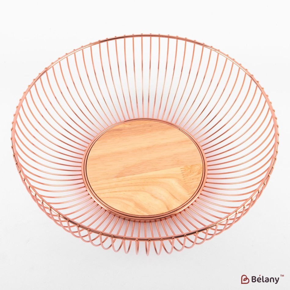 Fructiera bronz, cu fund de lemn 28x10 | 2
