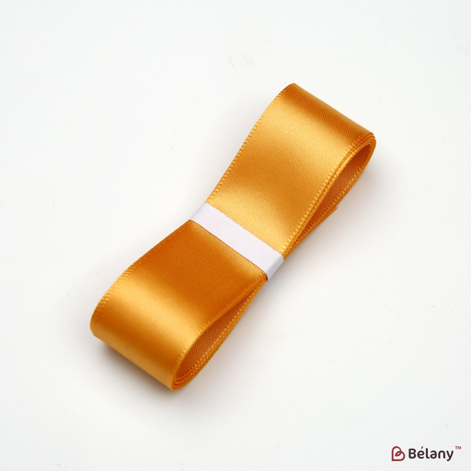 Polyester ribbon, Shallow orange, 2.5 cm / 32 m #054