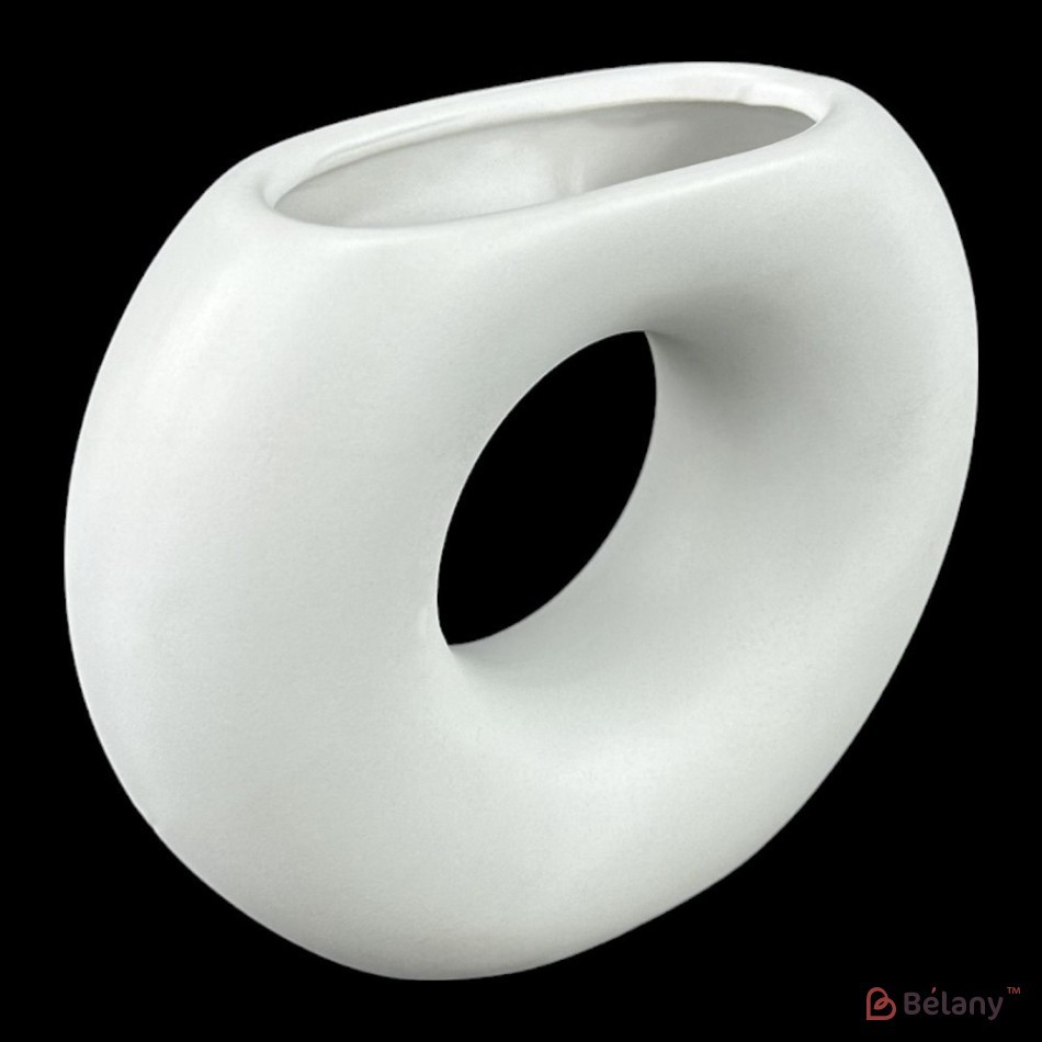 Vaza din ceramica "Matte" alb | 2