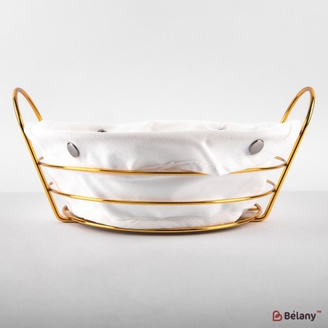 Bread basket "Peana circle", black, 23x23x8