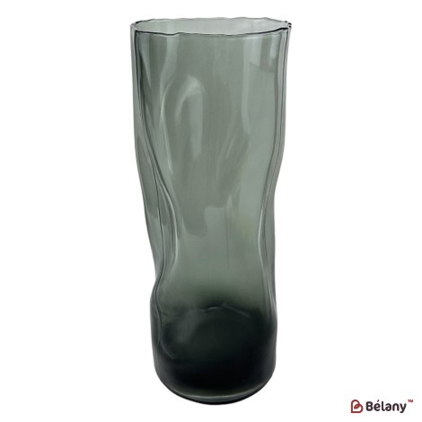 Vaza de sticla "Iceberg M" gri