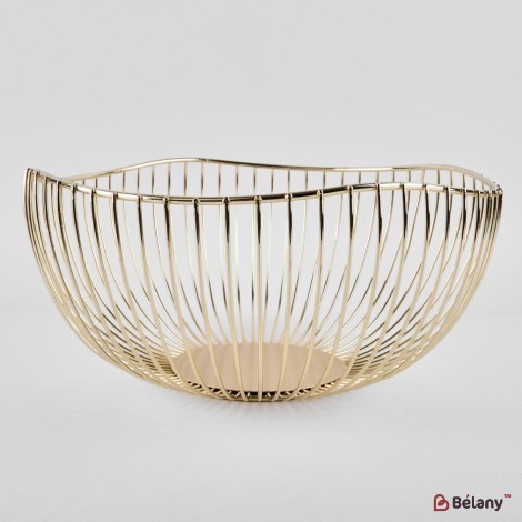 Silver fruit vase 25x12 "Wave"