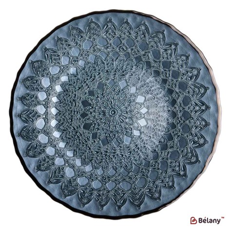 Farfurie din sticlă „Blue Briza”, 2/21 cm