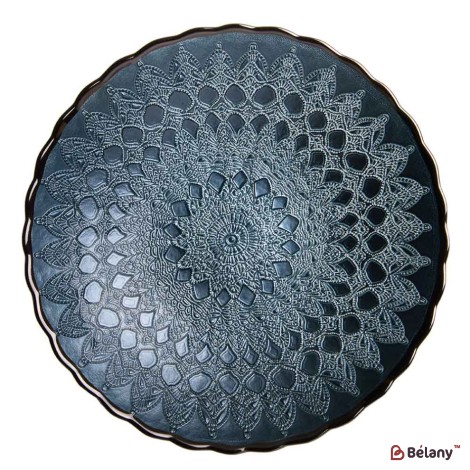 Farfurie din sticlă „Blue Briza”, 5/24 cm