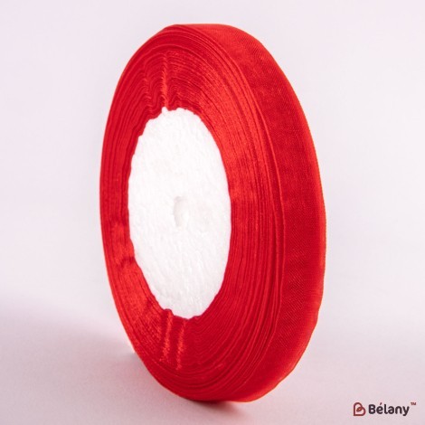 Organza ribbon, color #011, 1cm/45.72m