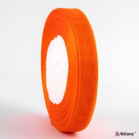 Organza ribbon, color #019, 1cm/45.72m