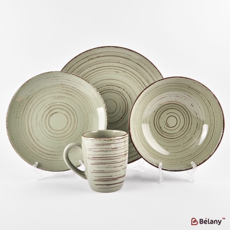 Set de vase de 16 piese "Olive"