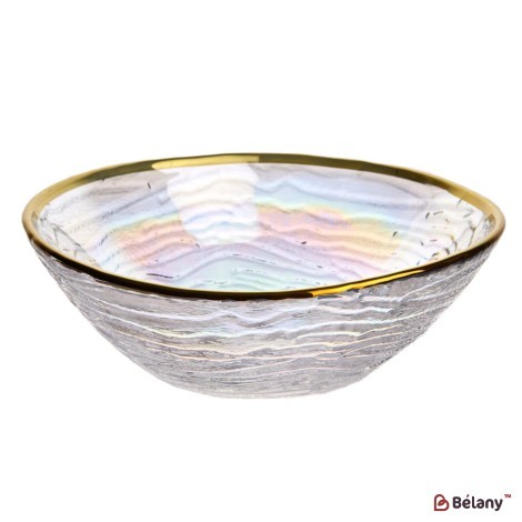 Bol din sticlă „Curcubeu XL”, 8/25 cm