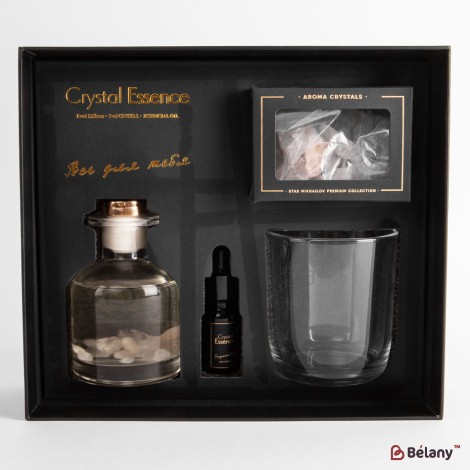 Set difuzor de aromă și lumânare de aromă "For you" red teak