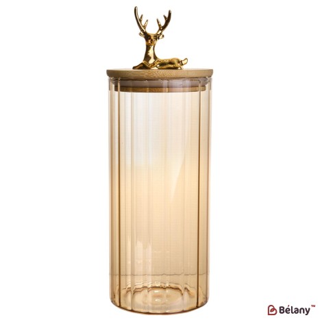 Borcan de depozitare "Gold Deer L" 19.5x9