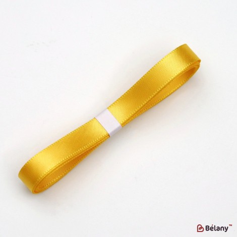 Panglică din poliester, Yellow Gold, 1cm / 82,29 m #052