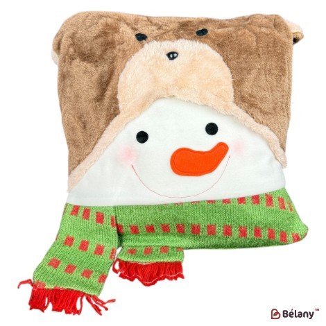 Perna de Craciun "Bear and snowman", 42cm